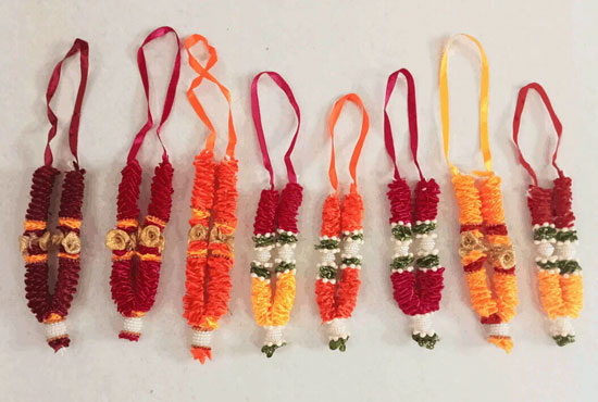 Garland decoration in Thanjavur